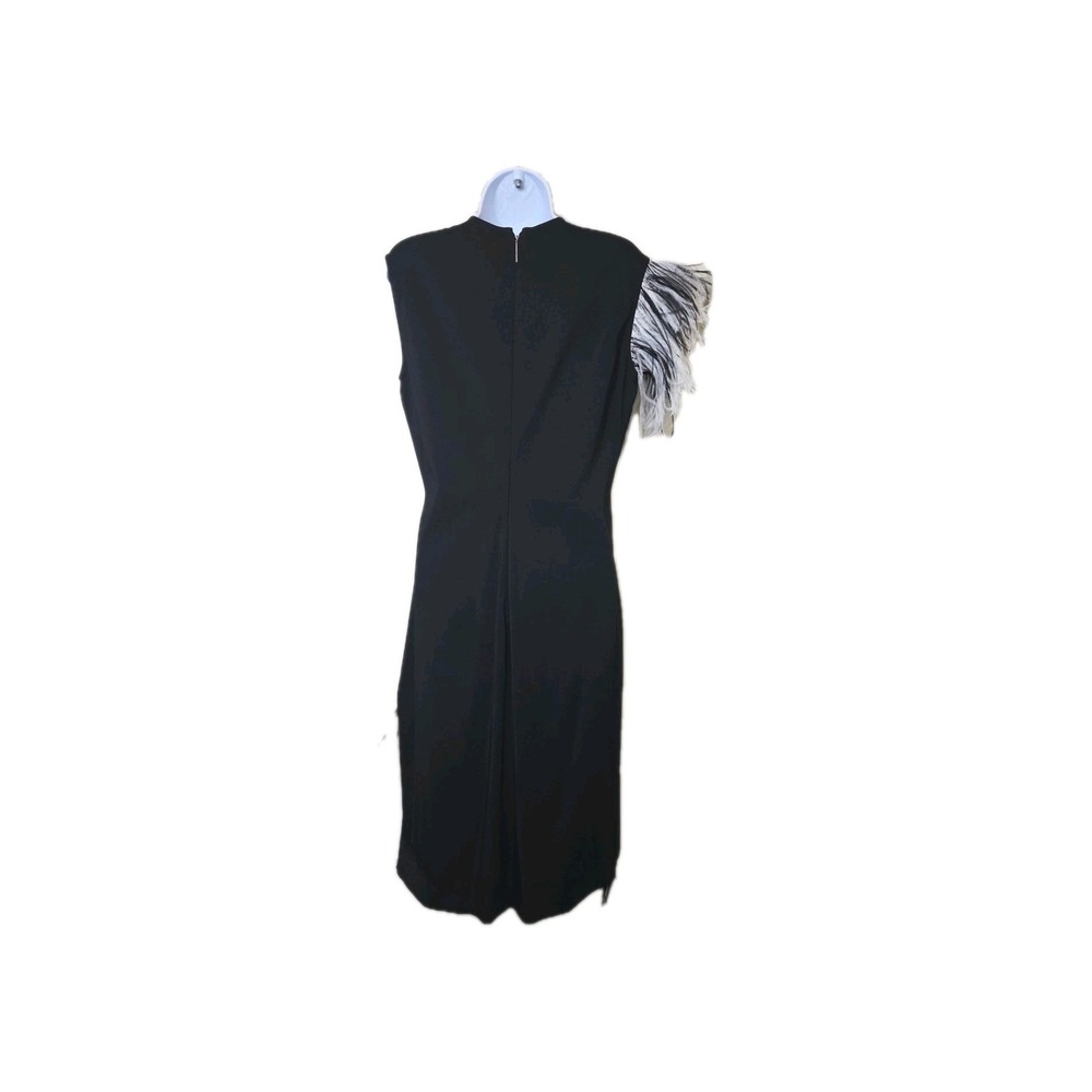 Christopher Kane Ostrich Feather Asymmetric Dress Designer Italy Size US 8 $1495 - Picture 5 of 15